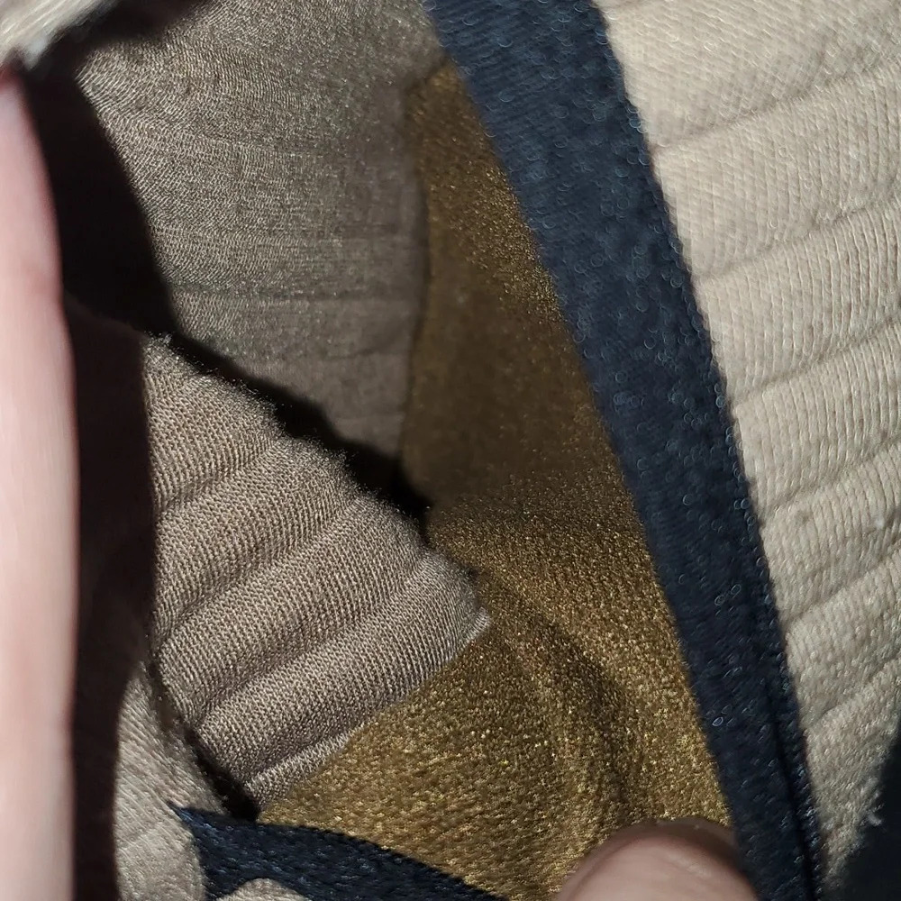 Simply Southern Ribbed Pullover Sweater in Mocha and Black Trim Women's Size XL - Picture 13 of 16